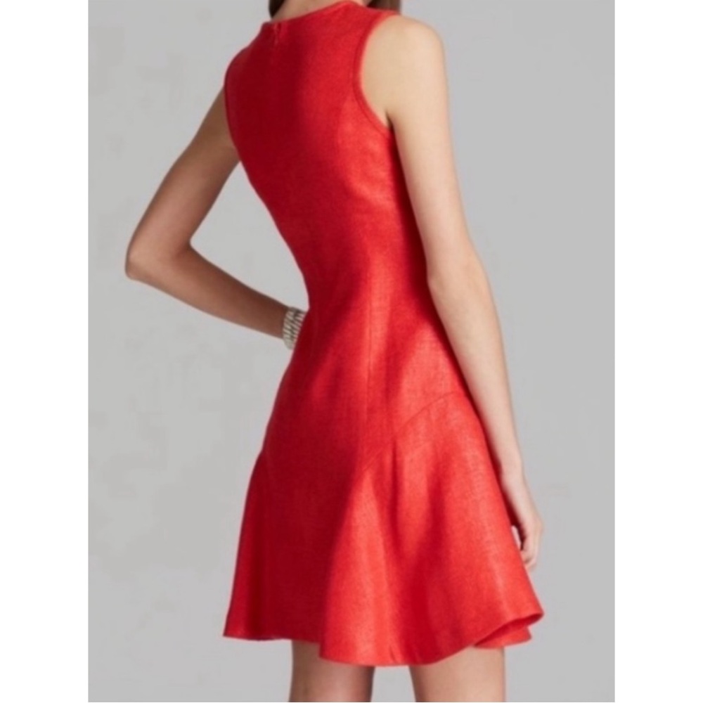 SHOSHANNA | $275 Fit & Flare Shimmering Mini Dress in Red Tweed, Size 2 - Picture 3 of 10